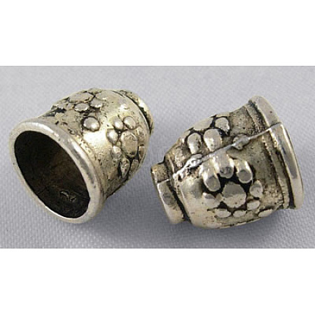 Tibetan Style Alloy Cord End Caps LF0924Y-NF-1