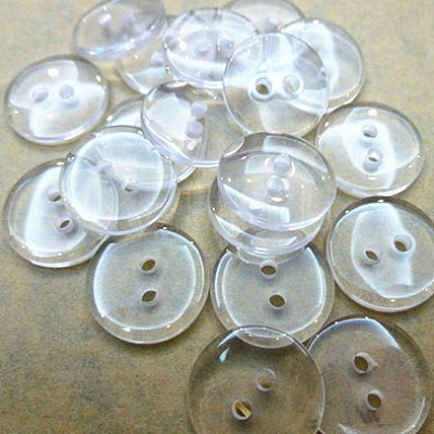 Lucid Round 2-hole Shirt Button BRB1B3K-1