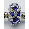 Alloy Rhinestone European Beads CPDL-H998-16-2