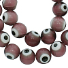 Handmade Italianate Lampwork Beads Strands D217-6mm-1-2