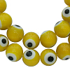 Handmade Italianate Lampwork Beads Strands D217-8mm-5-2