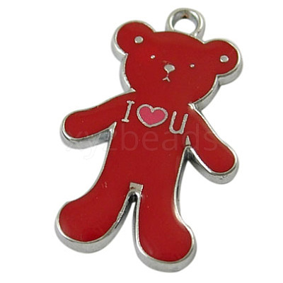 Alloy Enamel Pendants EAP047Y-2-1