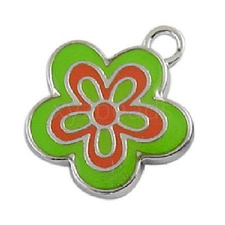 Alloy Enamel Pendants EAP073Y-3-1