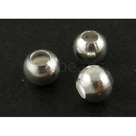 Brass Smooth Round Beads EC400-4S-1