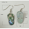 Abalone Shell/Paua ShellEarrings EJEW-N001-13-1