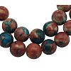 Synthetic Ocean White Jade(Rain Flower Stone) Beads Strands G-GR8MM-226-1