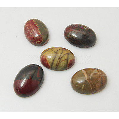Polychrome Jasper/Picasso Stone/Picasso Jasper Cabochons G-H1529-1-1