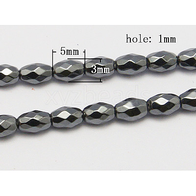 Non-Magnetic Synthetic Hematite Beads Strands G-Q289-1-1