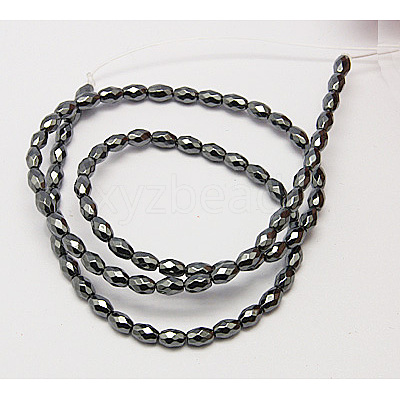 Non-Magnetic Synthetic Hematite Beads Strands G-Q289-1-1