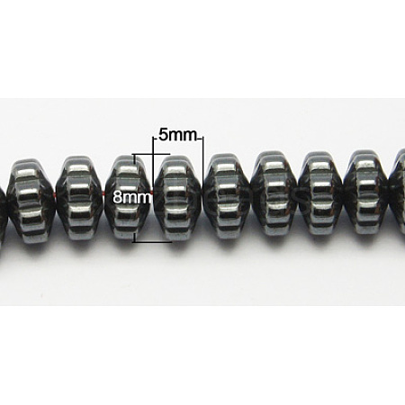 Non-Magnetic Synthetic Hematite Beads Strands G-D015-14-1