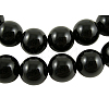 Natural Black Onyx Round Beads Strands GSR16mmC097-1