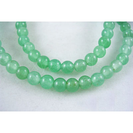 Natural Green Aventurine Beads Strands GSR4mmC024-1