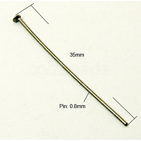 Iron Flat Head Pins HPB3.5CM-NF-1