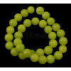 Natural Yellow Jade Beads Strands JBR8mm-12-2