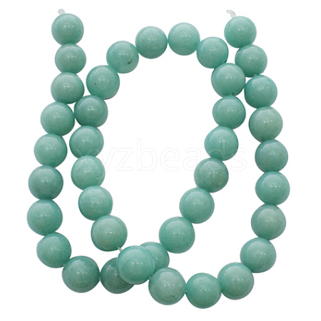 Natural White Jade Beads Strands JBS012-6mm-1