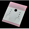 Plastic Earring Cards JPC214Y-1