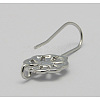 Brass Earring Hooks KK-C1456-1-2