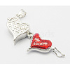 Brass Prayer Box Pendants KK-Q200-1-2
