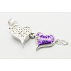 Brass Prayer Box Pendants KK-Q200-3-2