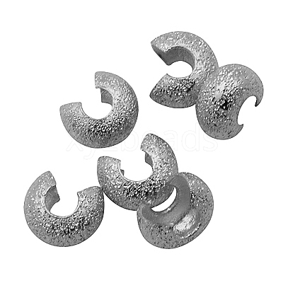 Brass Crimp Beads Covers KK-G016-P-1