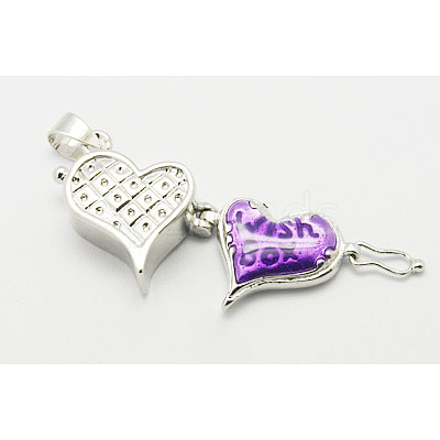 Brass Prayer Box Pendants KK-Q200-3-1