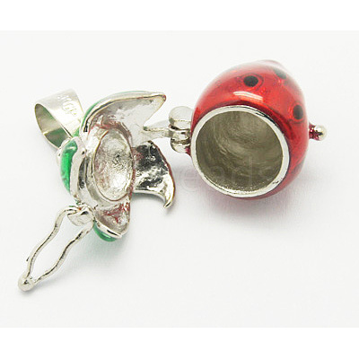 Brass Prayer Box Pendants KK-Q202-1-1