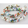 Handmade Millefiori Glass Beads Strands LK144-2