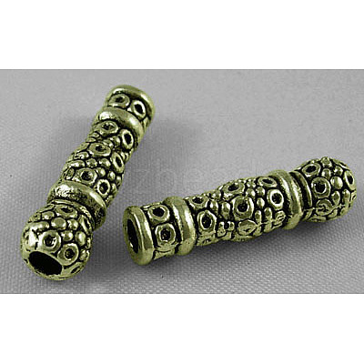 Tibetan Style Alloy Tube Beads MLF0658Y-1
