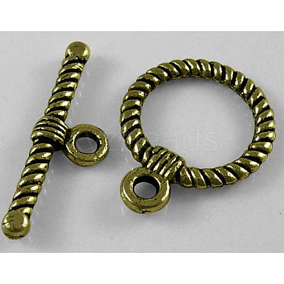 ibetan Style Alloy Toggle Clasps MLF1298Y-1