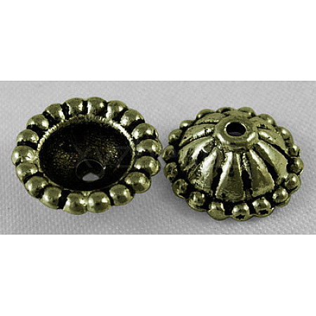 Tibetan Antique Bronze Metal Caps MLF0767Y-NF-1