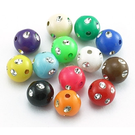 Opaque Acrylic Beads PB21P9639M-1