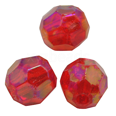 Eco-Friendly Transparent Acrylic Beads PL642-27-1