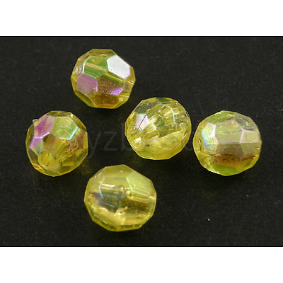 Eco-Friendly Transparent Acrylic Beads PL642-31-1
