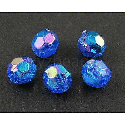 Eco-Friendly Transparent Acrylic Beads PL642-32-1