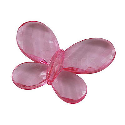 Transparent Acrylic Beads PL947Y-2-1