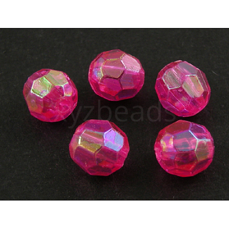 Eco-Friendly Transparent Acrylic Beads PL642-9-1