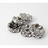 Brass Rhinestone Spacer Beads RB-A006-8MM-B-1