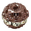 Brass Rhinestone Beads RB-A011-10mm-01R-NF-1