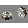 Brass Rhinestone Spacer Beads RB-A014-L6mm-11S-NF-1