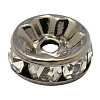 Brass Rhinestone Spacer Beads RB-A014-Z10mm-01B-1