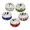 Brass Rhinestone Spacer Beads RB-A014-Z10mm-S-1