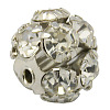 Brass Rhinestone Beads RB-A019-10mm-01P-1