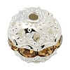 Brass Rhinestone Beads RB-H041-4-1