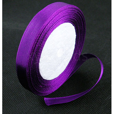 Dark Violet Single Face Satin Ribbon RC006-35-1