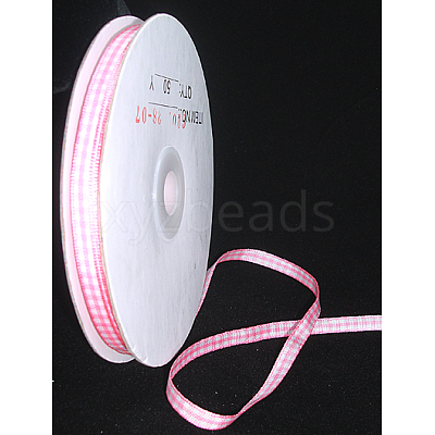 Double Face Gingham Ribbon Satin Ribbon RC7mm-06-1