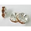 Rhinestone Spacer Beads RSB010C17-2