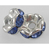 Brass Rhinestone Spacer Beads RSB030NF-14-1