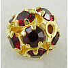 Brass Rhinestone Beads RSB10C05-1