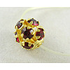 Brass Rhinestone Beads RSB10C05-2