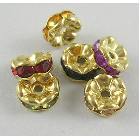 Acrylic Rhinestone Spacer Beads RSBG7mm-1